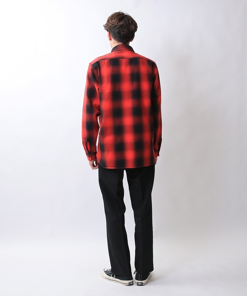 HOUSTON ヒューストン 41049 OMBRE CHECK VIYELLA SHIRT（シャツ/ブラウス）｜HOUSTON（ヒューストン）