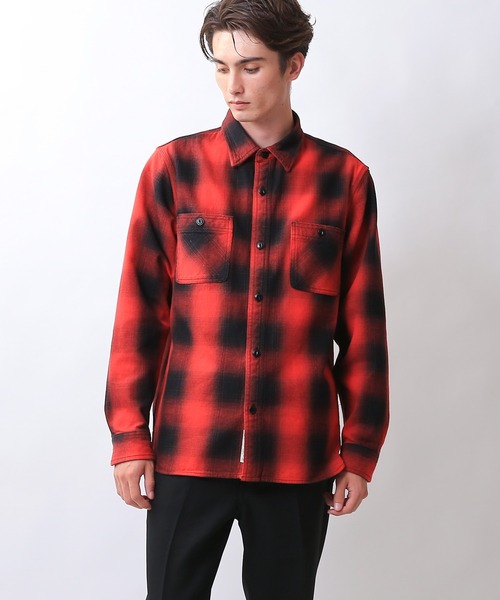 HOUSTON ヒューストン 41049 OMBRE CHECK VIYELLA SHIRT（シャツ/ブラウス）｜HOUSTON（ヒューストン）