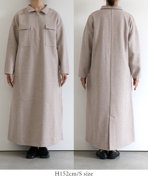 サイズ展開あり】フロントジップワンピース（ワンピース）｜select
