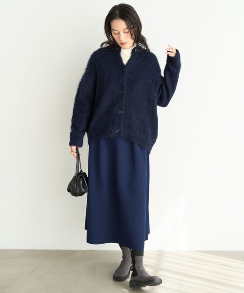 UNFILO（アンフィーロ）の「【洗える】ウールレーヨン タートル（Tシャツ/カットソー・レディース・ライトグレー系/ブラック系/アイボリー系・MEDIUM/SMALL）」の5枚目の写真