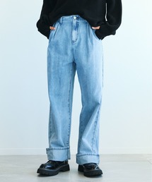 aimoha（アイモハ）の「aimoha menワイドデニムパンツ（デニムパンツ）」