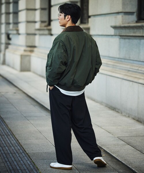 FREAK'S STORE(フリークスストア)の「コットンナイロン MA-2 フライトジャケット(ブルゾン・メンズ・ブラウン/オリーブ/ブラック・LARGE/MEDIUM/SMALL)」の10枚目の写真