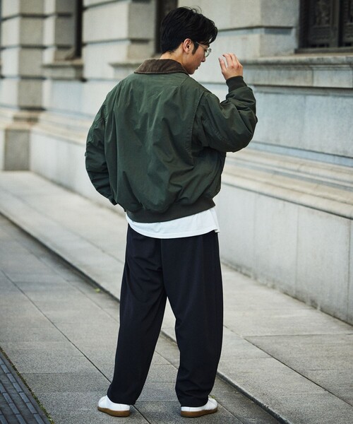 FREAK'S STORE(フリークスストア)の「コットンナイロン MA-2 フライトジャケット(ブルゾン・メンズ・ブラウン/オリーブ/ブラック・LARGE/MEDIUM/SMALL)」の11枚目の写真