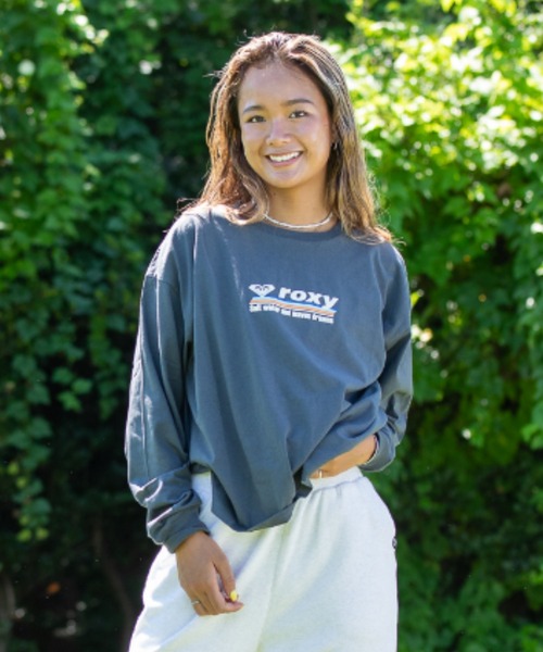 ROXY（ロキシー）の「【ZOZO別注アイテム】SALT WATER AND WAVES/ロキシードロップショルダー長袖ロンT（Tシャツ/カットソー・レディース・グリーン/ホワイト/ブラック・FREE）」の17枚目の写真