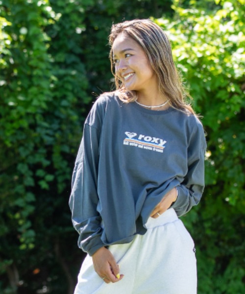 ROXY（ロキシー）の「【ZOZO別注アイテム】SALT WATER AND WAVES/ロキシードロップショルダー長袖ロンT（Tシャツ/カットソー・レディース・グリーン/ホワイト/ブラック・FREE）」の19枚目の写真