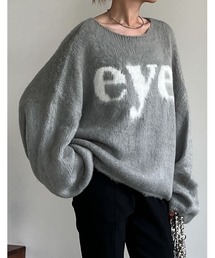 Re:EDIT | [2023A/W PRE ORDER]起毛シャギーロゴニットトップス(ニット/セーター)