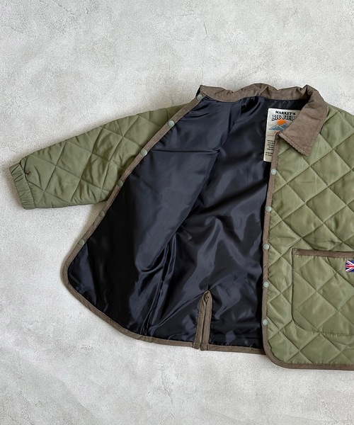 BIG FIELD（ビッグフィールド）の「ダイヤキルトジャケット（80～150cm）（ブルゾン・キッズ・ブラック/ベージュ/ネイビー/カーキ・90/100/110/120/80/130/95/140/150）」の13枚目の写真