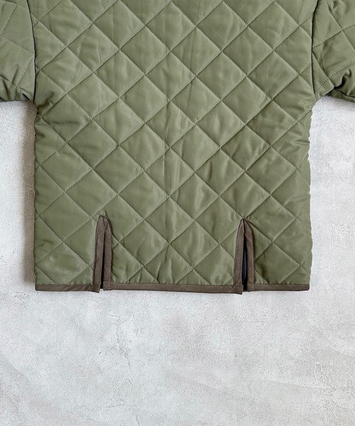 BIG FIELD（ビッグフィールド）の「ダイヤキルトジャケット（80～150cm）（ブルゾン・キッズ・ブラック/ベージュ/ネイビー/カーキ・90/100/110/120/80/130/95/140/150）」の7枚目の写真