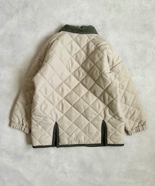 BIG FIELD（ビッグフィールド）の「ダイヤキルトジャケット（80～150cm）（ブルゾン・キッズ・ブラック/ベージュ/ネイビー/カーキ・90/100/110/120/80/130/95/140/150）」の16枚目の写真