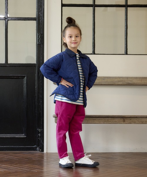 BIG FIELD（ビッグフィールド）の「ダイヤキルトジャケット（80～150cm）（ブルゾン・キッズ・ブラック/ベージュ/ネイビー/カーキ・90/100/110/120/80/130/95/140/150）」の20枚目の写真