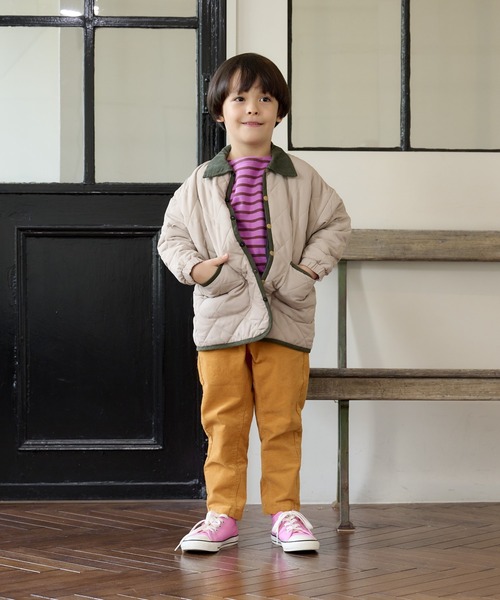 BIG FIELD（ビッグフィールド）の「ダイヤキルトジャケット（80～150cm）（ブルゾン・キッズ・ブラック/ベージュ/ネイビー/カーキ・90/100/110/120/80/130/95/140/150）」の22枚目の写真