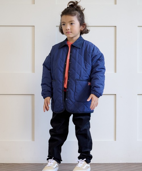 BIG FIELD（ビッグフィールド）の「ダイヤキルトジャケット（80～150cm）（ブルゾン・キッズ・ブラック/ベージュ/ネイビー/カーキ・90/100/110/120/80/130/95/140/150）」の18枚目の写真