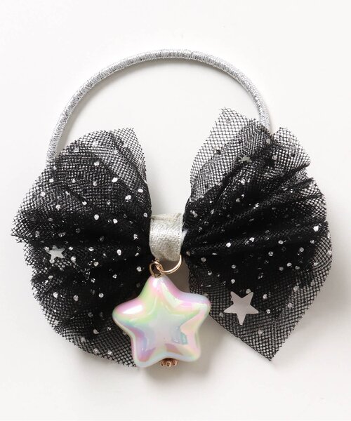 apres les cours(アプレレクール)の「星モチーフチュールヘアゴム(ヘアゴム・キッズ・サックスブルー/アイボリー/ブラック/ラベンダー・FREE)」の14枚目の写真