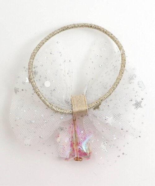 apres les cours(アプレレクール)の「星モチーフチュールヘアゴム(ヘアゴム・キッズ・サックスブルー/アイボリー/ブラック/ラベンダー・FREE)」の8枚目の写真