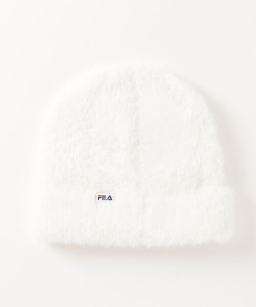 FILA(フィラ)の「FILA/フィラ キッズ ビーニー フェザーヤーン ニット233013005(ニットキャップ/ビーニー・キッズ・ブラック/パープル/ホワイト・FREE)」の4枚目の写真