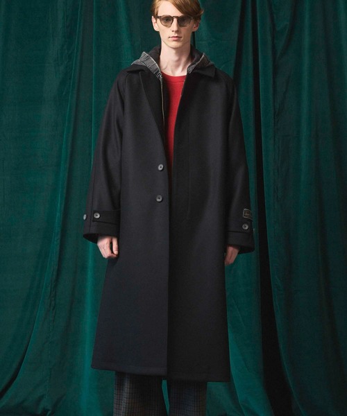 UNISEX》Super140s Prime-Over Melton Balmachan Coat/プライム