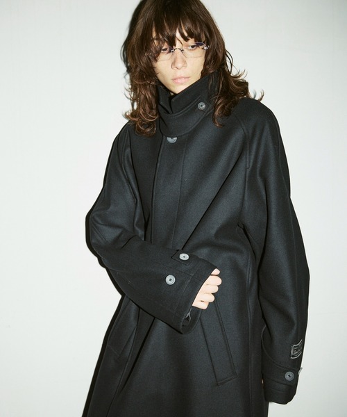 UNISEX》Super140s Prime-Over Melton Balmachan Coat/プライム