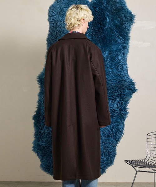 メゾンスペシャル　Super140sプライムオーバーメルトンバルマカンコート　0 UNISEX》Super140s Prime-Over Melton Balmachan Coat/プライム
