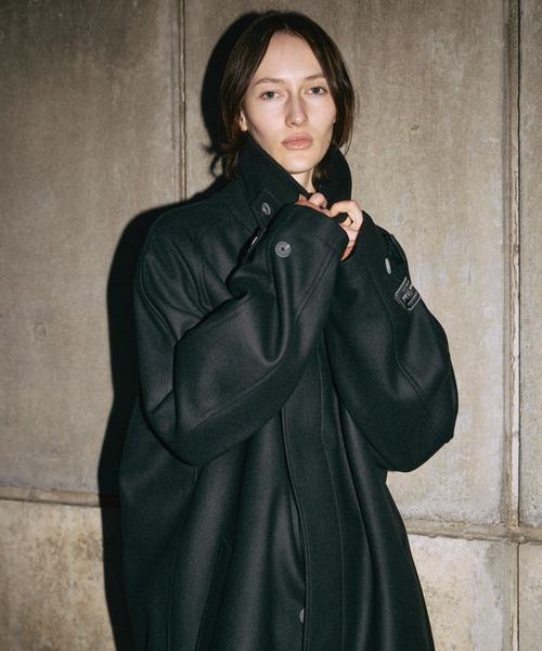 UNISEX》Super140s Prime-Over Melton Balmachan Coat/プライム