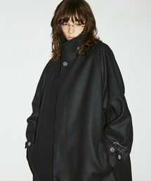 MAISON SPECIAL（メゾンスペシャル）の「《UNISEX》スーパー140プライムオーバーメルトンバルマカンコート Super140s Prime-Over Melton Balmachan Coat【MAISON SPECIAL メゾンスペシャル】（ステンカラーコート）」
