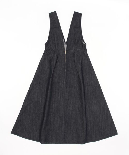 NATURAL BEAUTY BASIC（ナチュラルビューティーベーシック）の「デニムライクシリーズ ジャンパースカート（ジャンパースカート・レディース・ネイビー・SMALL/MEDIUM）」の3枚目の写真