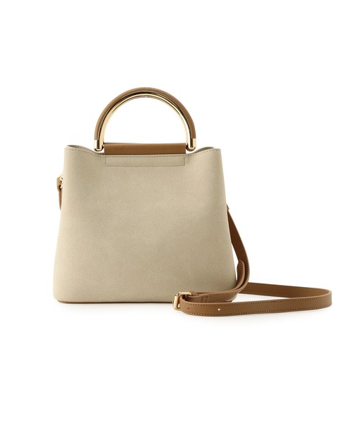 ROPE' PICNIC（ロペピクニック）の「【CM着用商品】Dメタルハンドル ミドルトート&ショルダーバック（ショルダーバッグ・レディース・ブラック/ブラウン/グレー/ベージュ・FREE）」の4枚目の写真