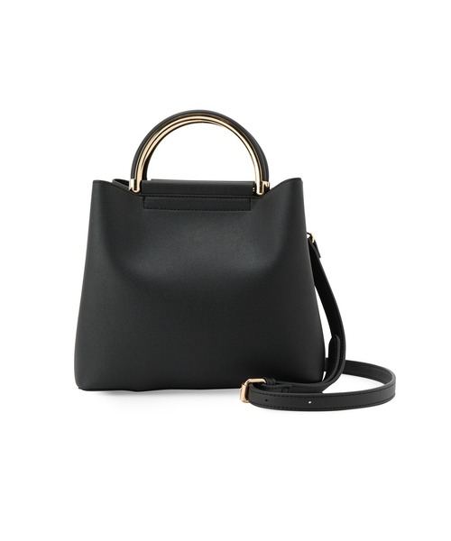 ROPE' PICNIC（ロペピクニック）の「【CM着用商品】Dメタルハンドル ミドルトート&ショルダーバック（ショルダーバッグ・レディース・ブラック/ブラウン/グレー/ベージュ・FREE）」の2枚目の写真