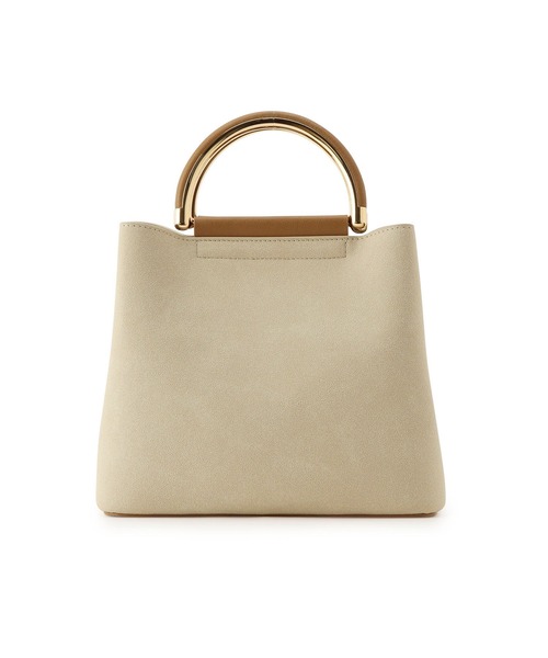 ROPE' PICNIC（ロペピクニック）の「【CM着用商品】Dメタルハンドル ミドルトート&ショルダーバック（ショルダーバッグ・レディース・ブラック/ブラウン/グレー/ベージュ・FREE）」の18枚目の写真