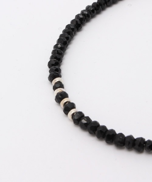 Esperanto（エスペラント）の「esperanto (エスペラント) /【天然石】アンクレット（アンクレット・メンズ・ブラック・ONE SIZE）」の2枚目の写真