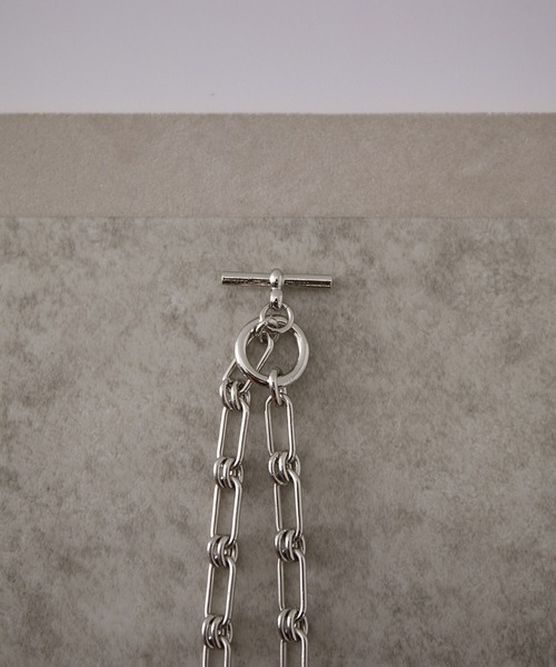 JUNRED（ジュンレッド）の「ital.from JUNRed / leon necklace double（ネックレス・メンズ・シルバー・FREE）」の6枚目の写真