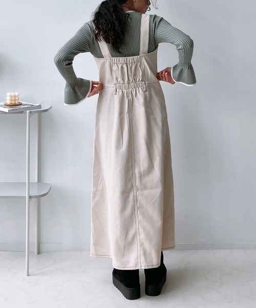 AS KNOW AS plus(アズノゥアズプラス)の「☆ダブルポケットジャンパースカート(ジャンパースカート・レディース・ブラック/アイボリー/ブラウン・FREE)」の19枚目の写真