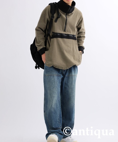 antiqua（アンティカ）の「ダブルニーデニムパンツ（デニムパンツ・レディース・ブルー系その他・LXL/ML）」の12枚目の写真