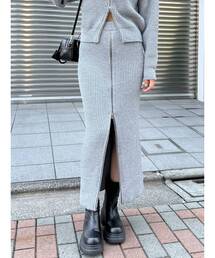 EMODA | ジップマキシリブスカート(スカート)