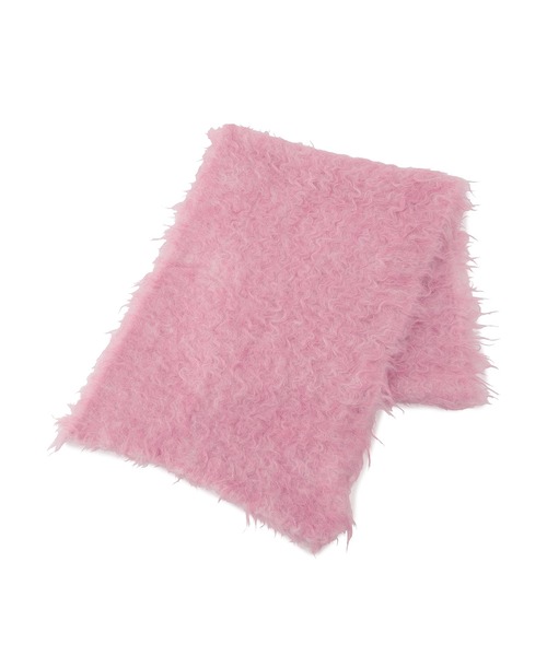 VIS(ビス)の「ふわふわ毛混シャギーストール(ストール/ショール・レディース・チャコールグレー/ピンク系その他2/グレー系その他・FREE)」の8枚目の写真