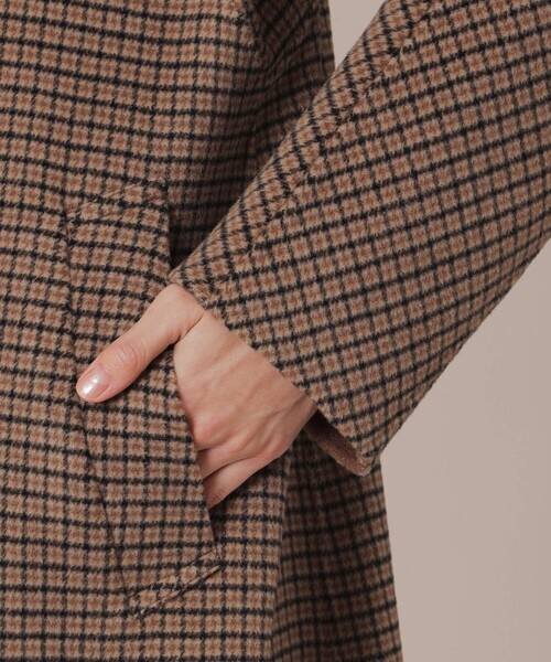 MACKINTOSH LONDON（マッキントッシュ ロンドン）の「【BARNET/バーネット】ウールシルクリバーコート（ステンカラーコート・レディース・ベージュ・38）」の7枚目の写真