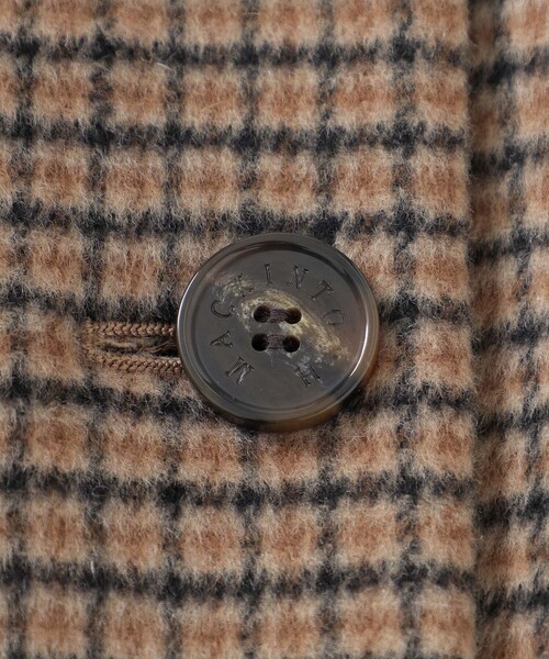 MACKINTOSH LONDON（マッキントッシュ ロンドン）の「【BARNET/バーネット】ウールシルクリバーコート（ステンカラーコート・レディース・ベージュ・38）」の8枚目の写真