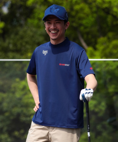 定価2.2万 BEAMS GOLF タートルネック ニット/ゴルフ/XL/紺 定価2.2万 BEAMS GOLF タートルネック ニット/ゴルフ/XL/紺