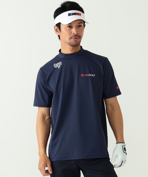 BEAMS GOLF（ビームスゴルフ）の「【接触冷感/UVカット/伸縮性】ORANGE LABEL / USシリーズ モックネックシャツ（Tシャツ/カットソー・メンズ・ホワイト/ネイビー・XL/L/M/S）」の11枚目の写真