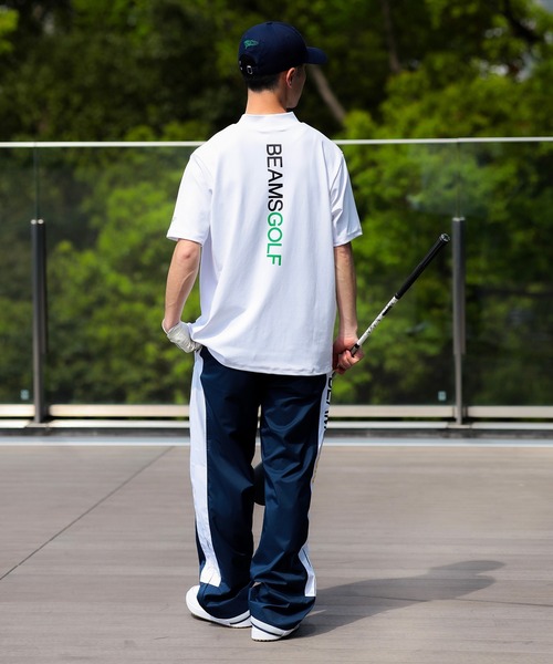 BEAMS GOLF（ビームスゴルフ）の「【接触冷感/UVカット/伸縮性】ORANGE LABEL / USシリーズ モックネックシャツ（Tシャツ/カットソー・メンズ・ホワイト/ネイビー・XL/L/M/S）」の4枚目の写真