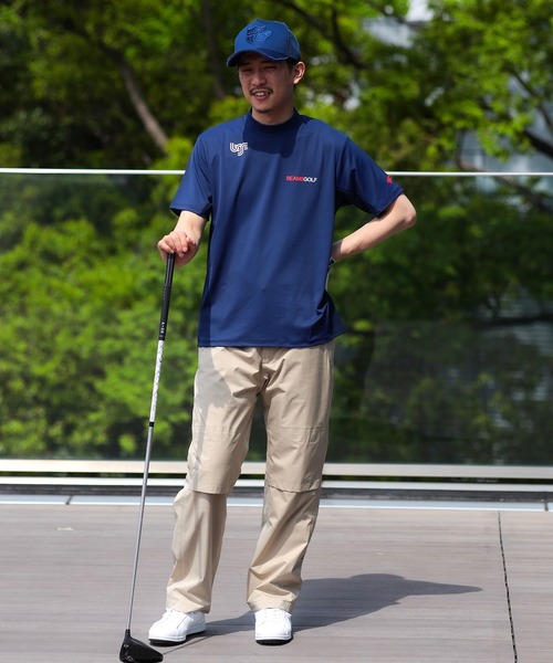 BEAMS GOLF（ビームスゴルフ）の「【接触冷感/UVカット/伸縮性】ORANGE LABEL / USシリーズ モックネックシャツ（Tシャツ/カットソー・メンズ・ホワイト/ネイビー・XL/L/M/S）」の7枚目の写真