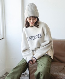 niko and... | アソートロゴクルーニットプルオーバー(ニット/セーター)