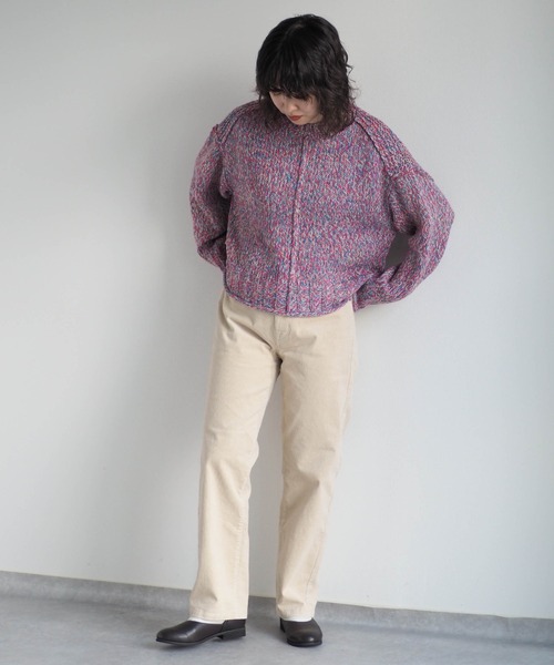 cepo(セポ)の「コーデュロイアンクルパンツ(その他パンツ・レディース・オフホワイト/チャコール・M/S/L)」の3枚目の写真