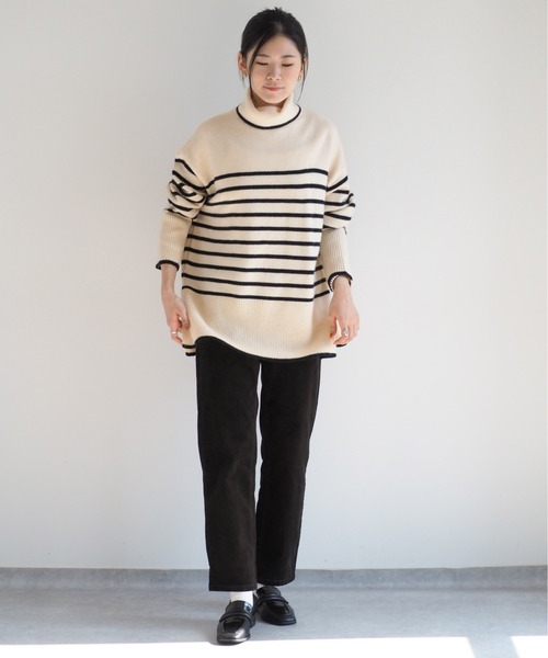 cepo(セポ)の「コーデュロイアンクルパンツ(その他パンツ・レディース・オフホワイト/チャコール・M/S/L)」の9枚目の写真