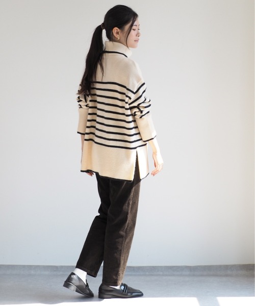 cepo(セポ)の「コーデュロイアンクルパンツ(その他パンツ・レディース・オフホワイト/チャコール・M/S/L)」の10枚目の写真