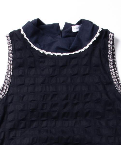 BEAMS BOY(ビームスボーイ)の「TORI-TO / 切替2枚スカート ノースリーブワンピース(ワンピース・レディース・ネイビー・ONE SIZE)」の5枚目の写真