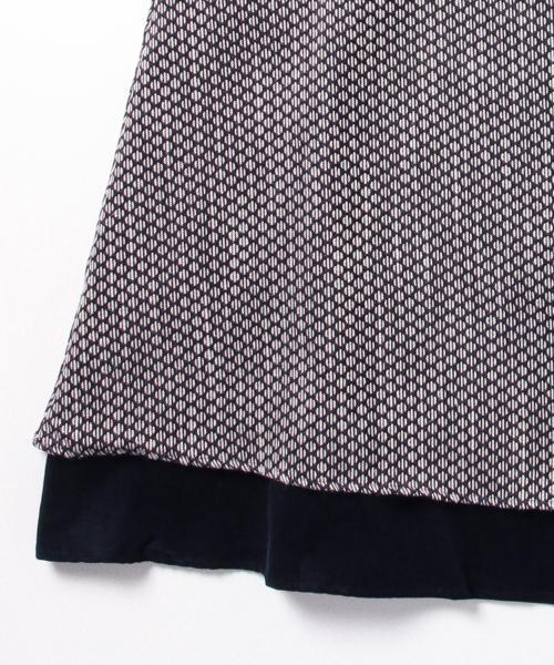 BEAMS BOY(ビームスボーイ)の「TORI-TO / 切替2枚スカート ノースリーブワンピース(ワンピース・レディース・ネイビー・ONE SIZE)」の2枚目の写真