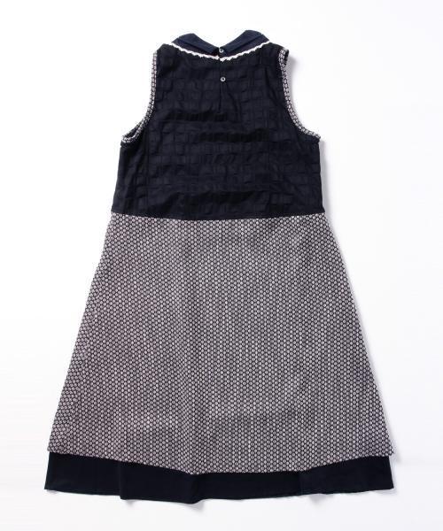 BEAMS BOY(ビームスボーイ)の「TORI-TO / 切替2枚スカート ノースリーブワンピース(ワンピース・レディース・ネイビー・ONE SIZE)」の3枚目の写真