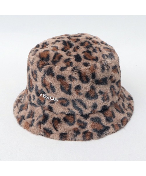 VISION STREET WEAR(ヴィジョンストリートウェア)の「ファーバケットハット(ハット・メンズ・ブラック/レオパード・FREE)」の5枚目の写真