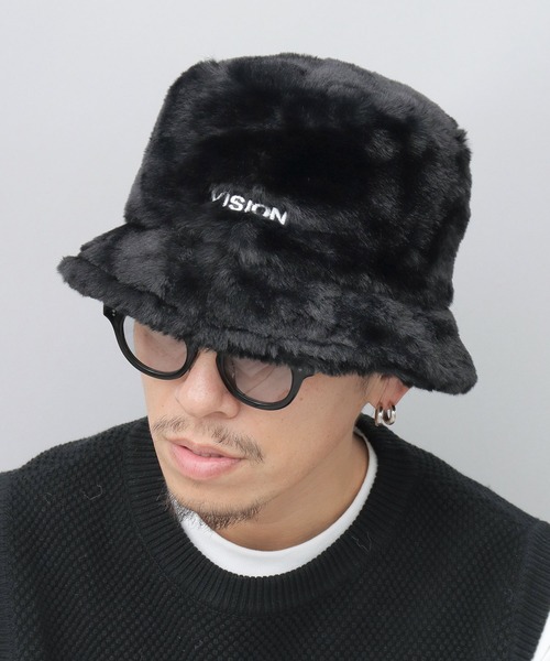 VISION STREET WEAR(ヴィジョンストリートウェア)の「ファーバケットハット(ハット・メンズ・ブラック/レオパード・FREE)」の9枚目の写真