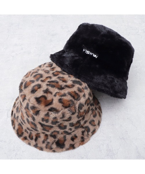 VISION STREET WEAR(ヴィジョンストリートウェア)の「ファーバケットハット(ハット・メンズ・ブラック/レオパード・FREE)」の15枚目の写真